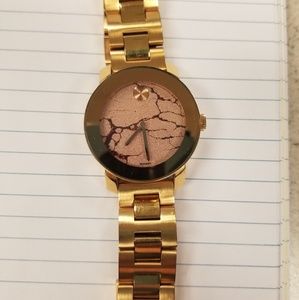 Women Rose gold Movado